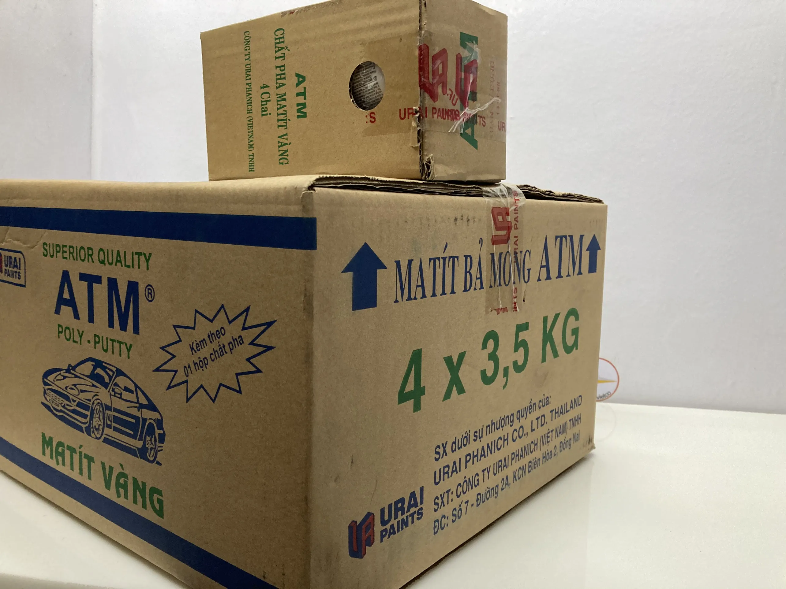 
Yellow 100% Polyester Resin and Hardenner Poly Puty 