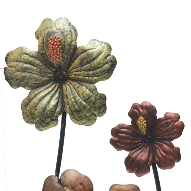 Crafts Living Room Accessories Metal Flower Wall Decor