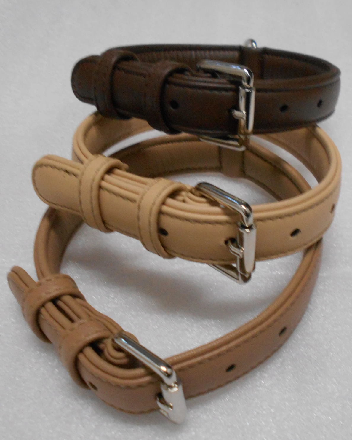 Designer Genuine Real Luxury Plain Sheep Napa Leather Collar for dogs soft padded for dogs bulk handmade Best Quality for dogs