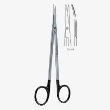  Медицинские ножницы из нержавеющей стали с прямой головкой и изгибом хирургические