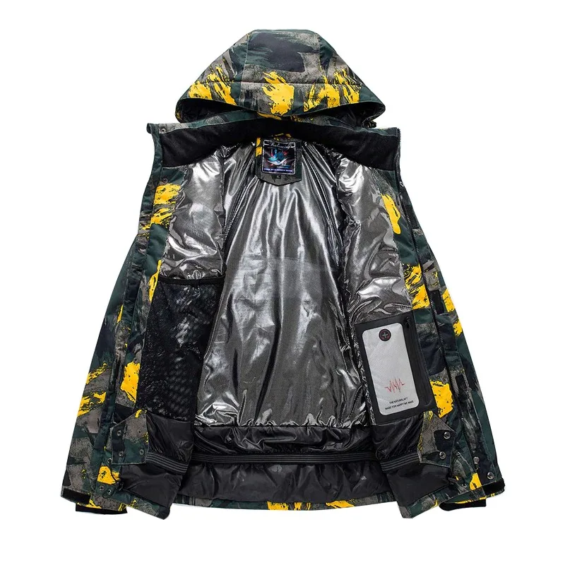 Лыжный костюм мужской зимний новый уличный ветрозащитный водонепроницаемый термальные Мужские штаны для снега комплекты куртки катания на лыжах и сноуборде мужчин