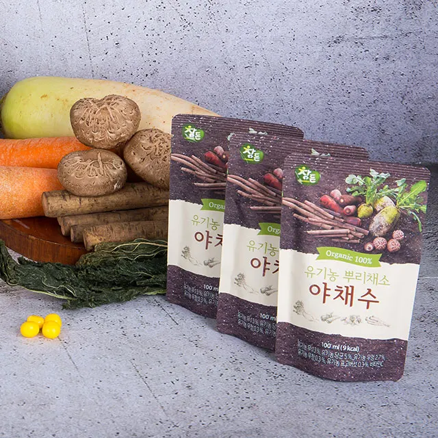 Насыщенный питательный органический различные корневые овощные соки сделанные в Корее