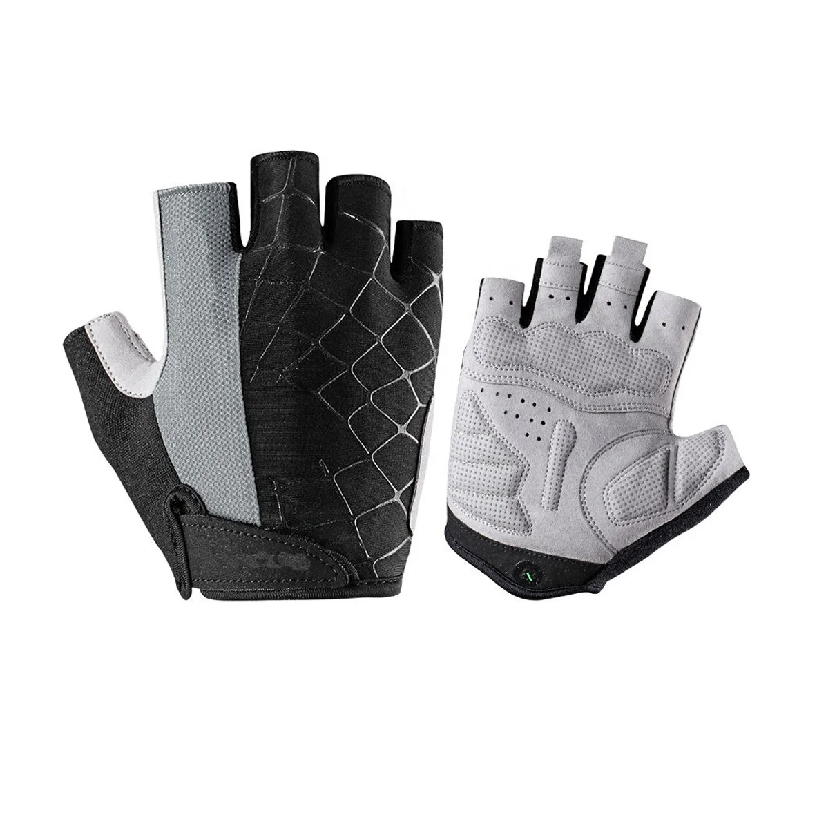 Half Finger high quality fine manufacture wrist support strong grip Stripe Fabric Breathable Riding Gloves Cycling