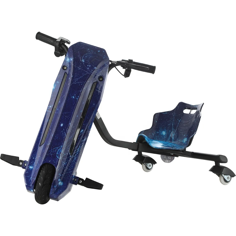 Kids 3 wheel electric drift trike scooter with led light  electric drifting scooter smart self-balancing electric scooter