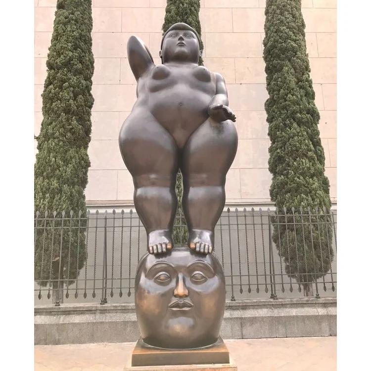 Бронзовая статуя Botero скульптура пухлая женщина на