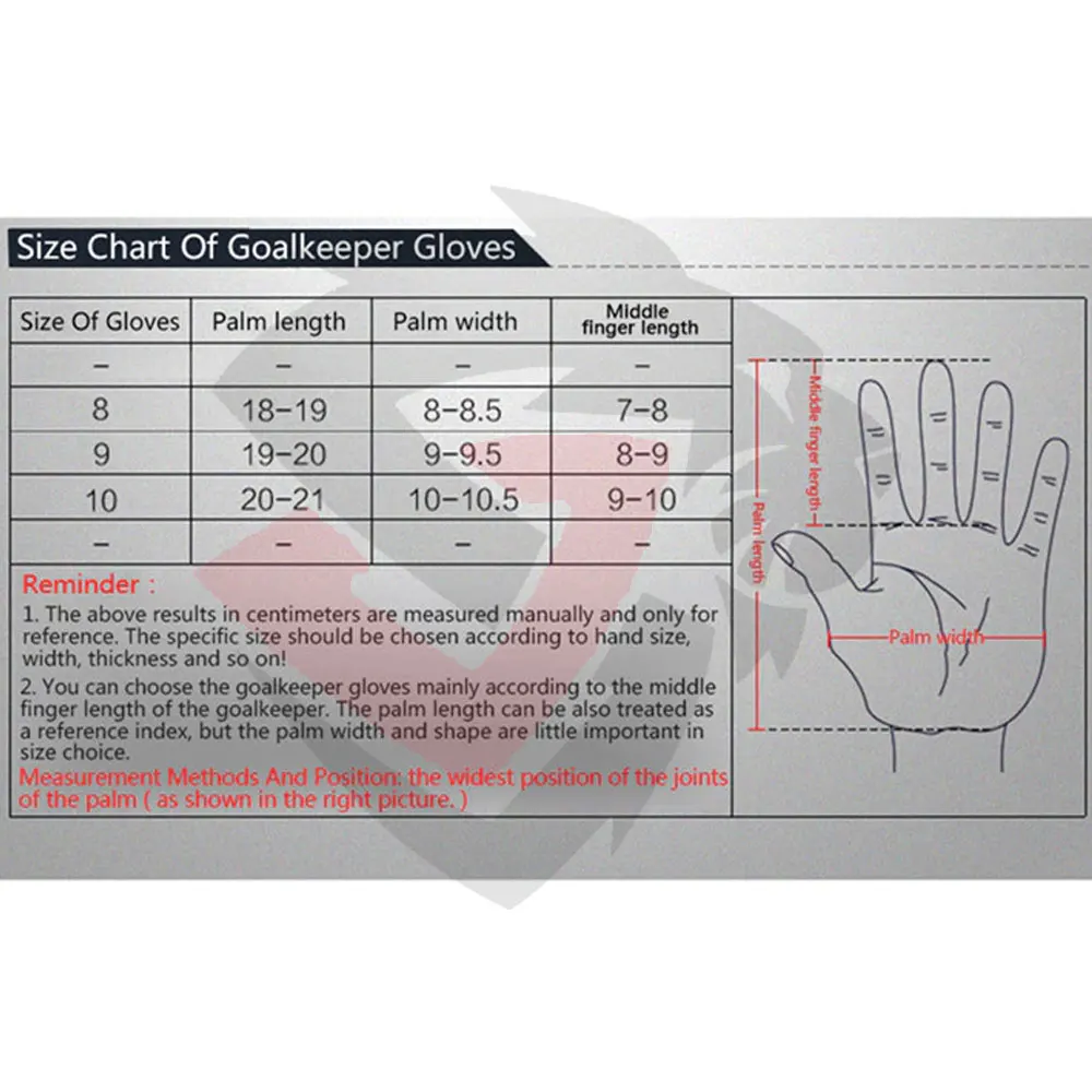 Comfortable hand protection gloves soccer goalkeeper gloves for Man