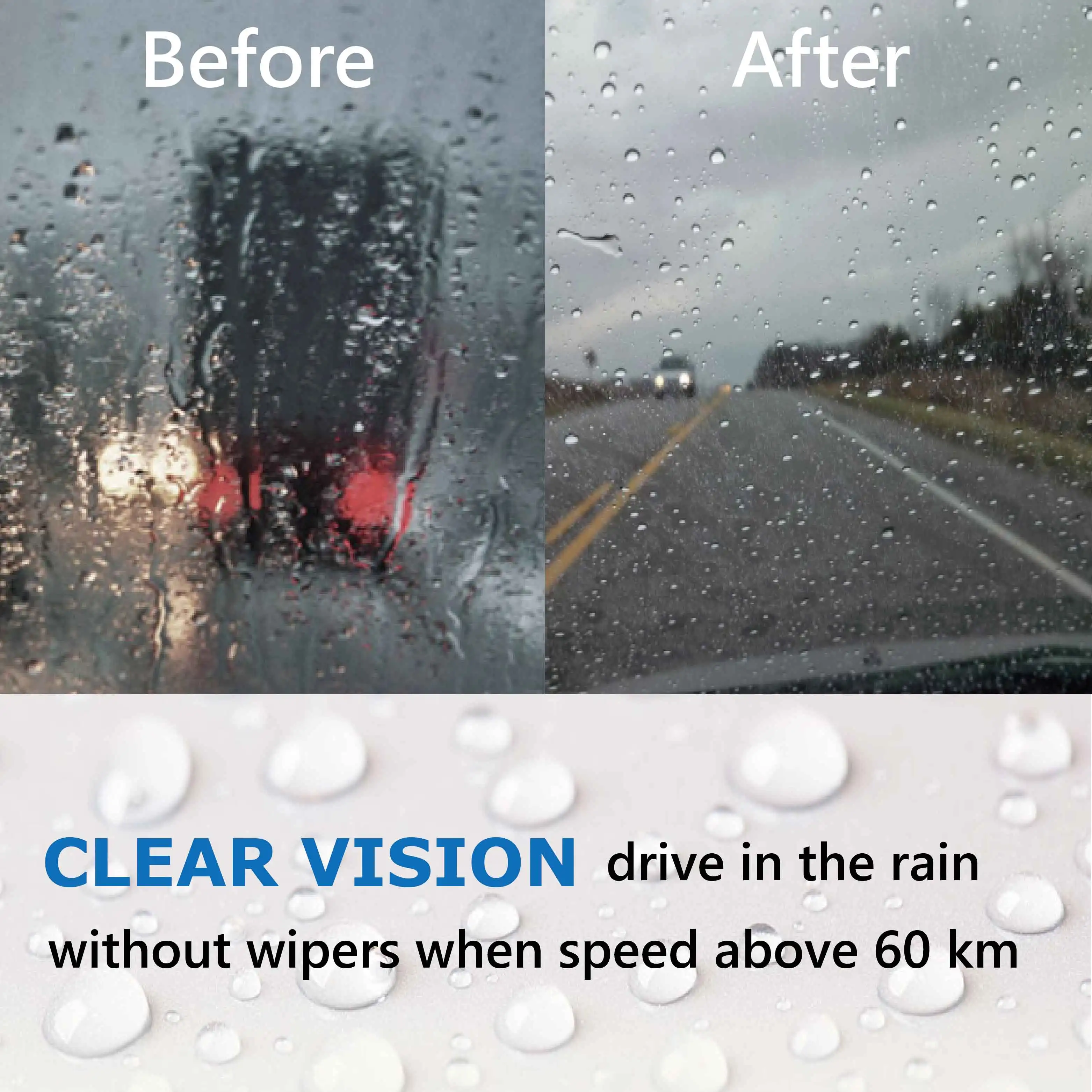 
nano liquid spray glass super hydrophobic coating of car windshield 