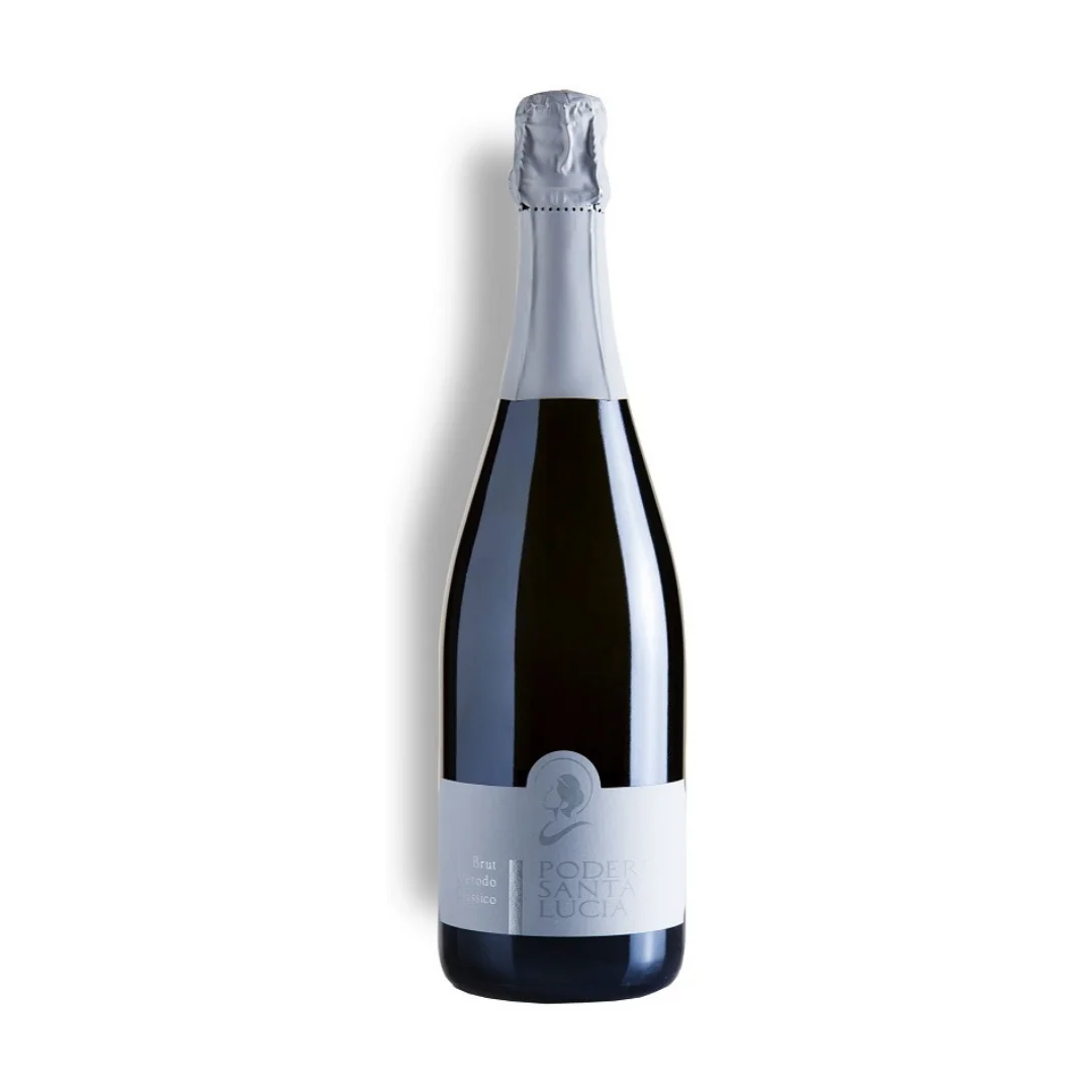 SPUMANTE BRUT BIANCO METODO CLASSICO - 750 ML BOTTLE LUXURY ITALIAN WHITE SPARKLING WINE