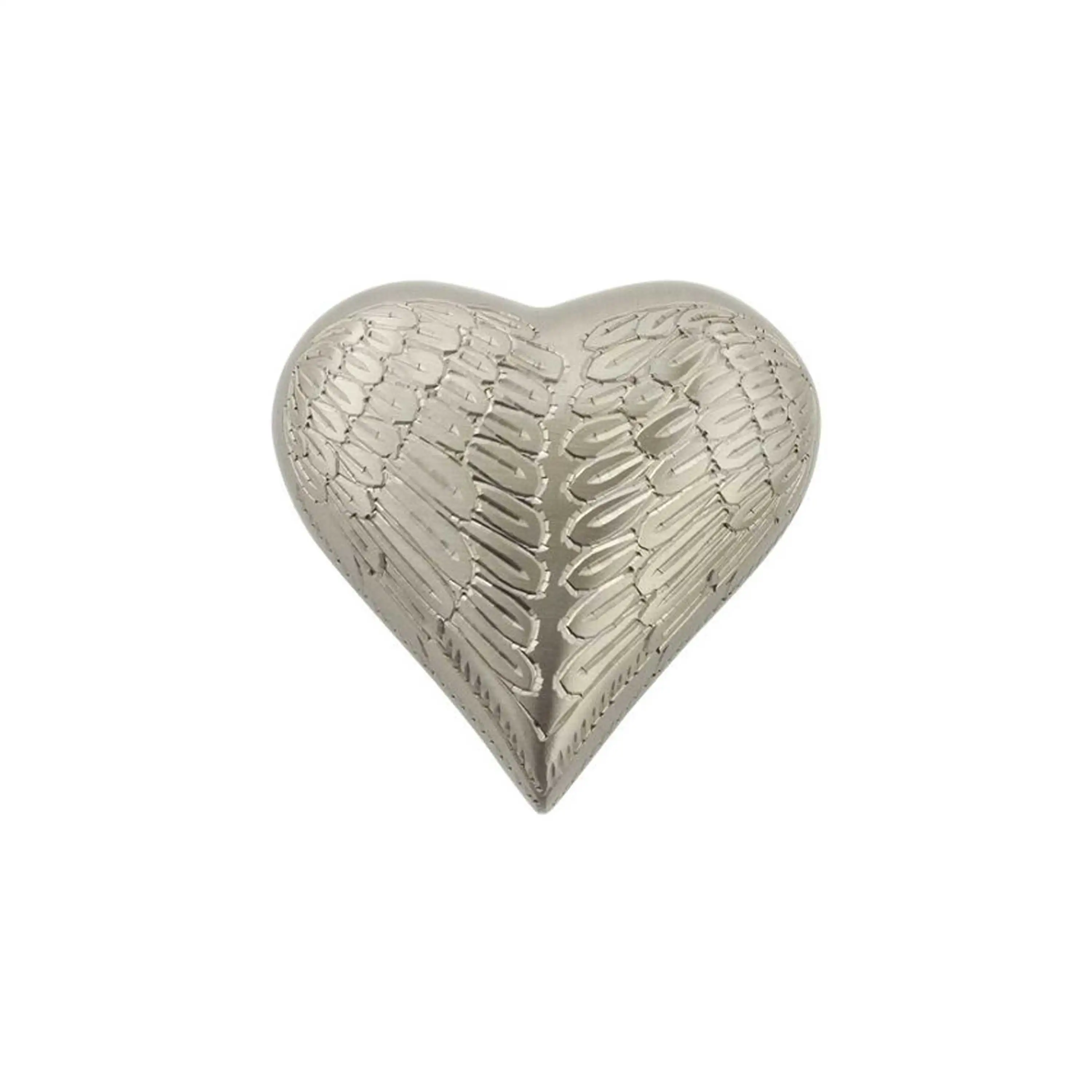 Black Color Coated Paw Engraved Heart Shape Keepsake Amazon Best Seller Animal Urn Beautiful Cremation Urn For Pet Ashes Handcra