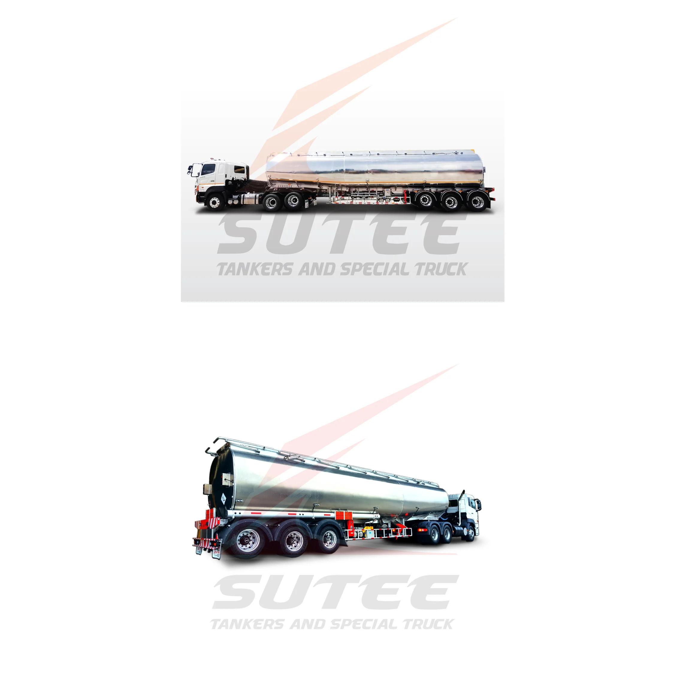 EN And ISO Certificated 50000L. Aluminum Petroleum Tankers Export From Thailand