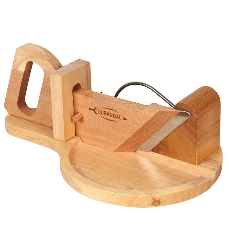 Sausage & Salami Wooden Bamboo Sausage Slicer