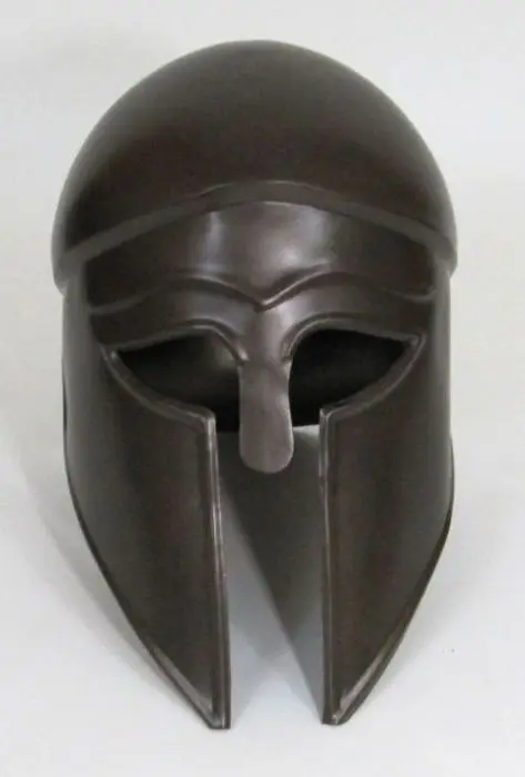 Armor Helmet Greek Corinthian Antique Wearable Helmet long helmet in brown colour from Indian supplier