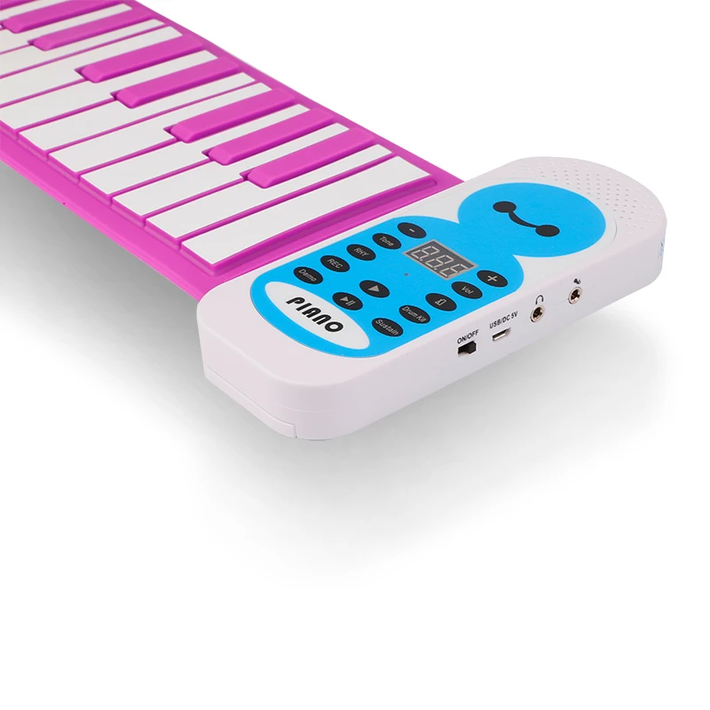 PE49P roll up piano  musical instrument silicone key electric keyboard piano for synthesizer