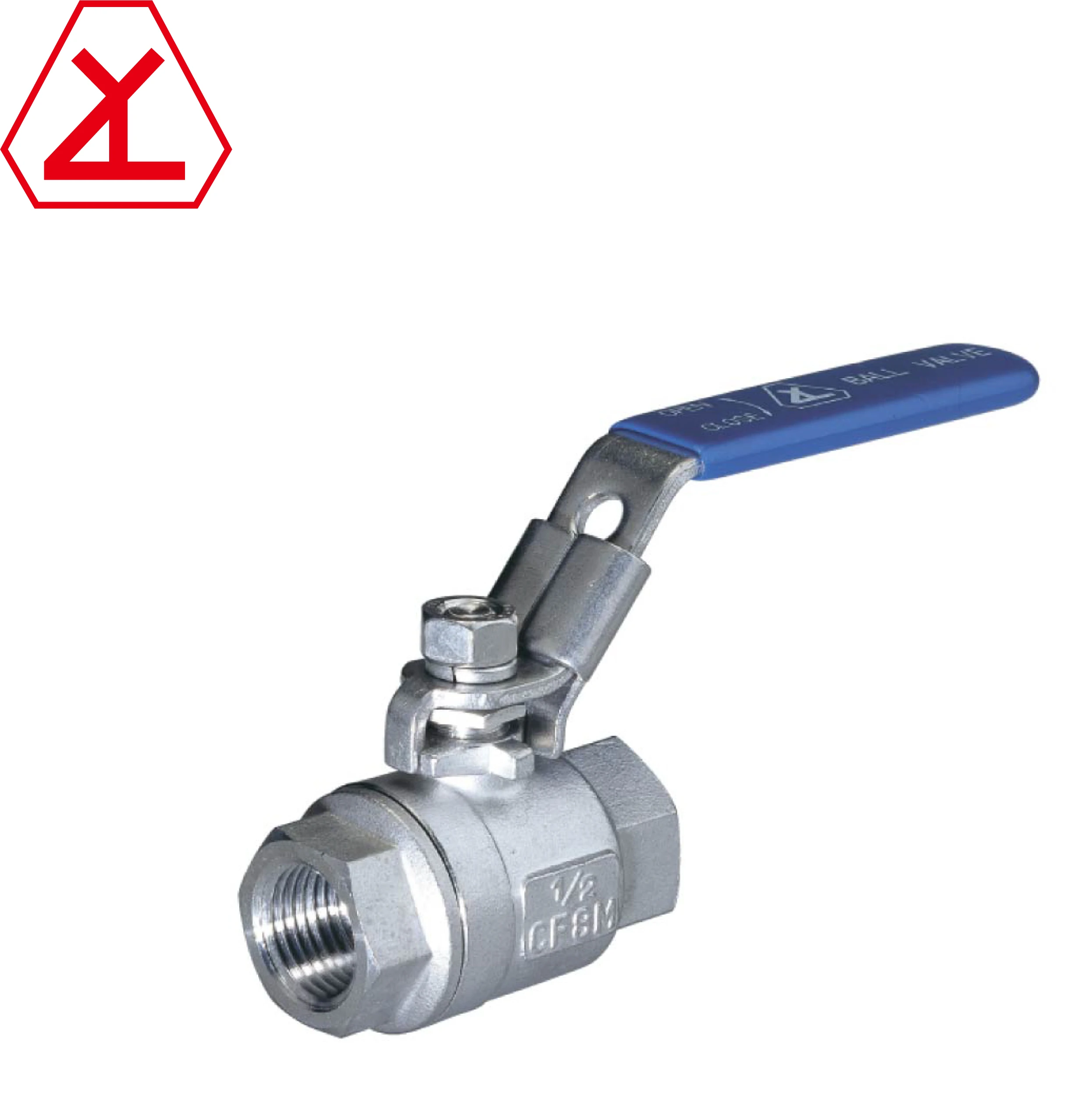 
2 piece 1 inch stainless steel 316 1000 wog ball valve 