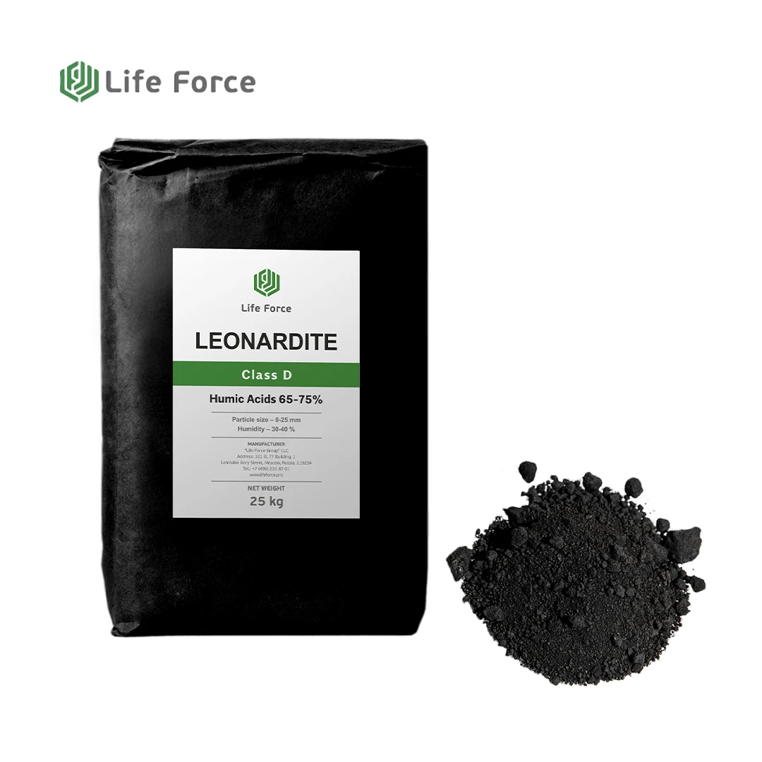 Organic Fertilizer Agriculture Grade Organic Humic Acid Leonardite Class C Life Force SL 102/25 Organic Humic Acid Powder