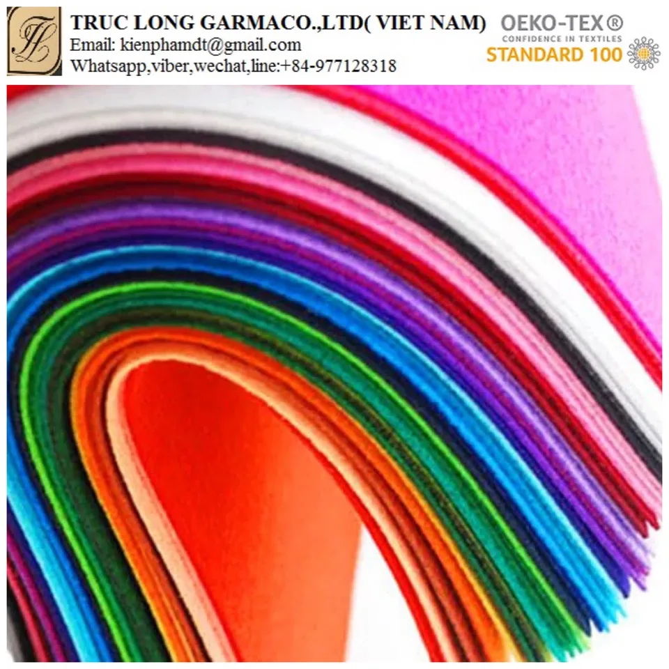 polyester wool felt non woven needle punched felt fabric for making felt products