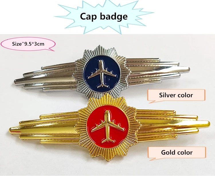 blazer royal navy officers bullion cap badges Customize Plating  cap badge Top Selling Cap Badge