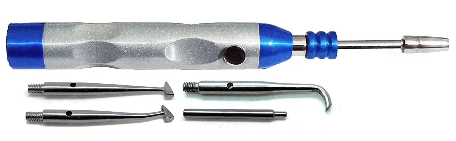 
dental automatic crown remover 3 attachable points & 1 wrench stainless steel instruments 