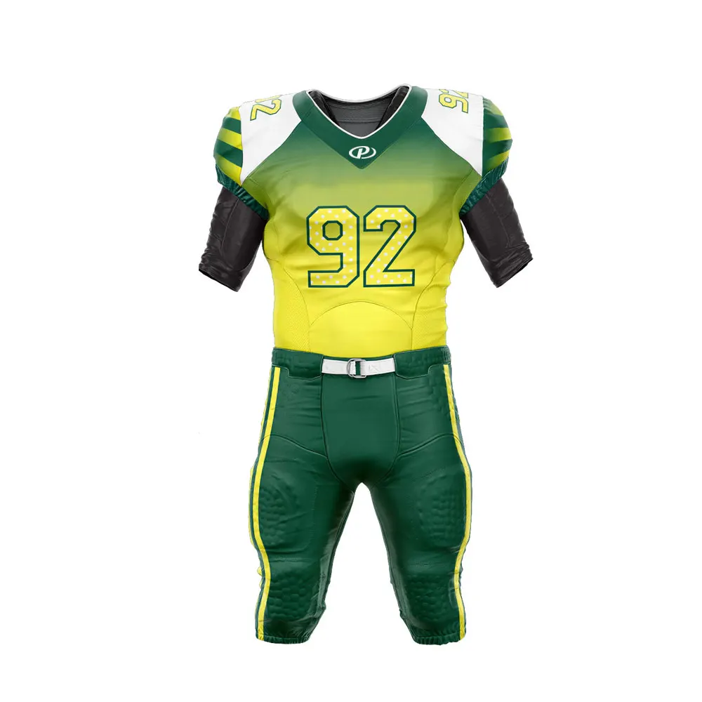 Wholesale Unique Quality Customized American Football Uniform / Team 100% polyester American Football Uniform
