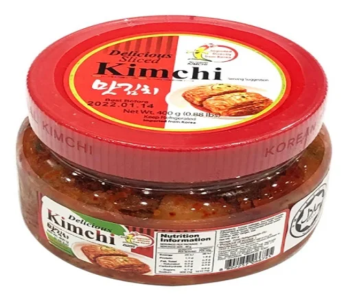 Korean Food Daebak Kimchi Original Made in Korea 100% Napa Cabbage Cut 400g Pet Spicy Flavor Halal