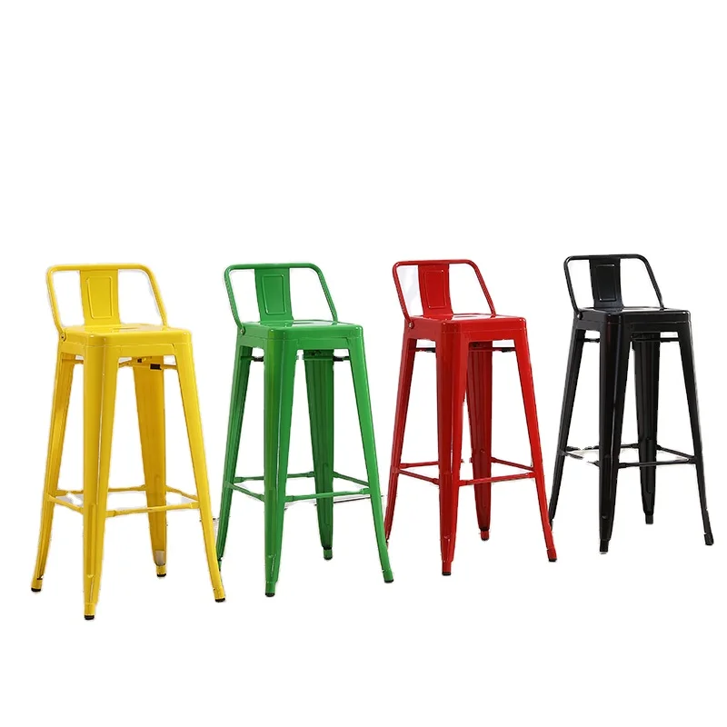 
Wholesale cheap urban commercial bar furniture industry stackable metal bar stool and chair 
