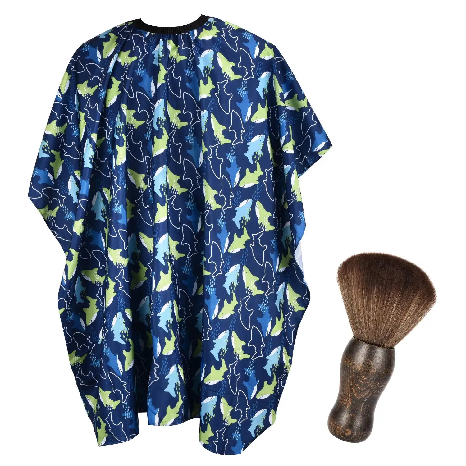 Adjustable Snap Closure Extra Long Cape Dolphin Haircut Apron for Kid