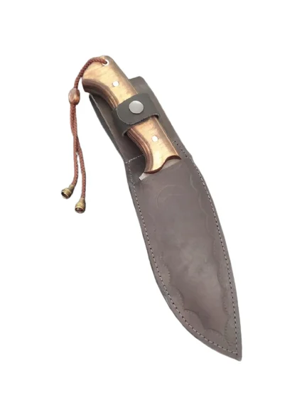  Длинный нож KUKRI из углеродистой стали ручной работы для охоты выживания на природе с фиксированным лезвием и деревянной ручкой