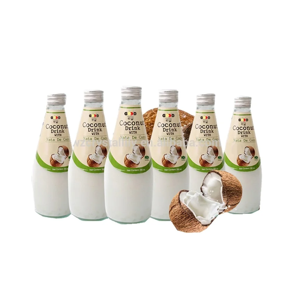
best quality glass bottle coconut water mango flavor coconut juice drink 