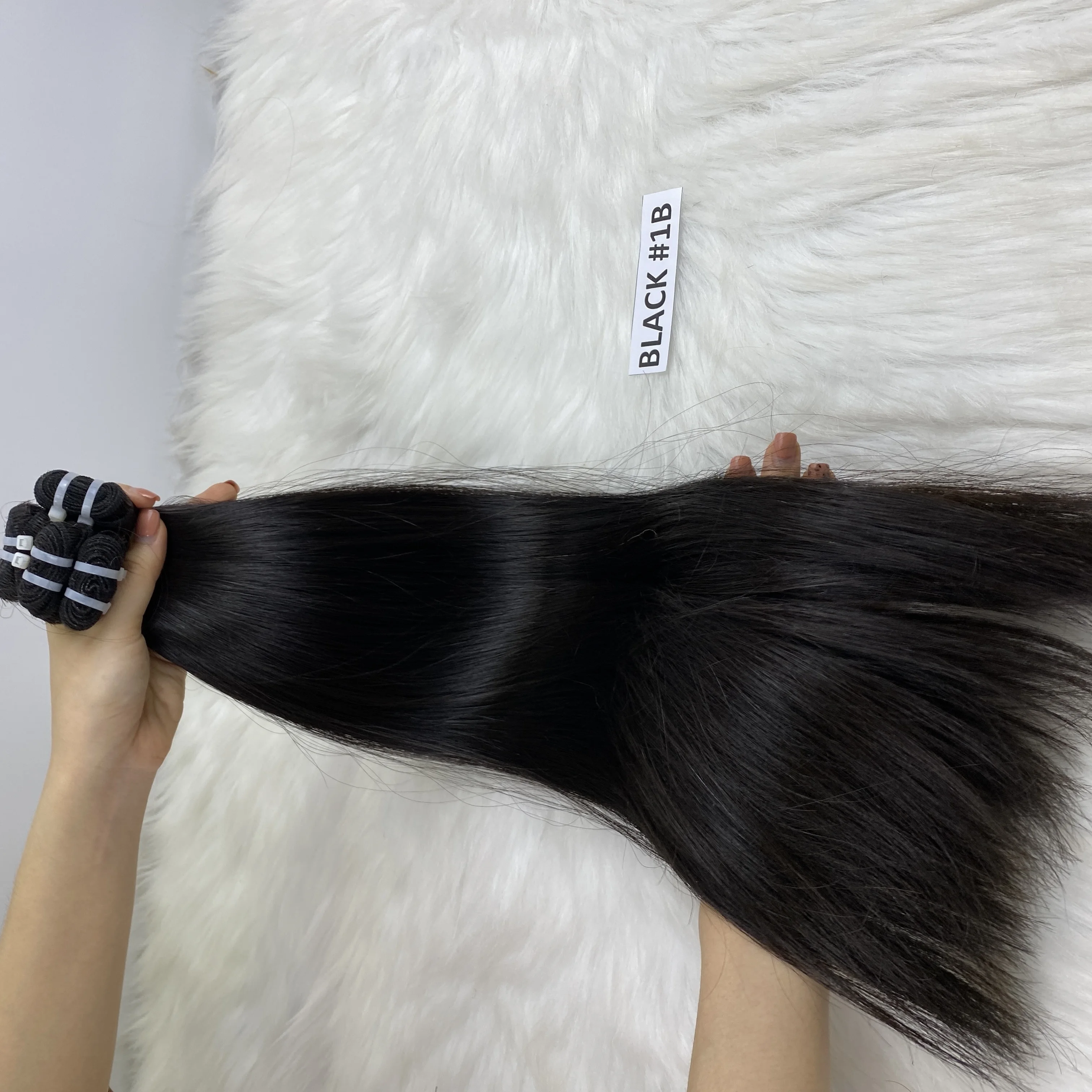  Лидер продаж прямые черные волосы 10 A 12A 32 дюйма вьетнамский поставщик