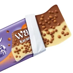 Milkaa шоколадные волны карамель 81 г (Mondelez шоколад бар) 100 87