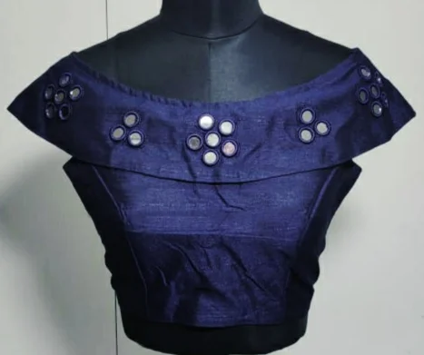 Ethnic Garment Shinning Bright Diamond Silk Blouse Ready Towear Saree Party Wear Wedding Stitched to All Size