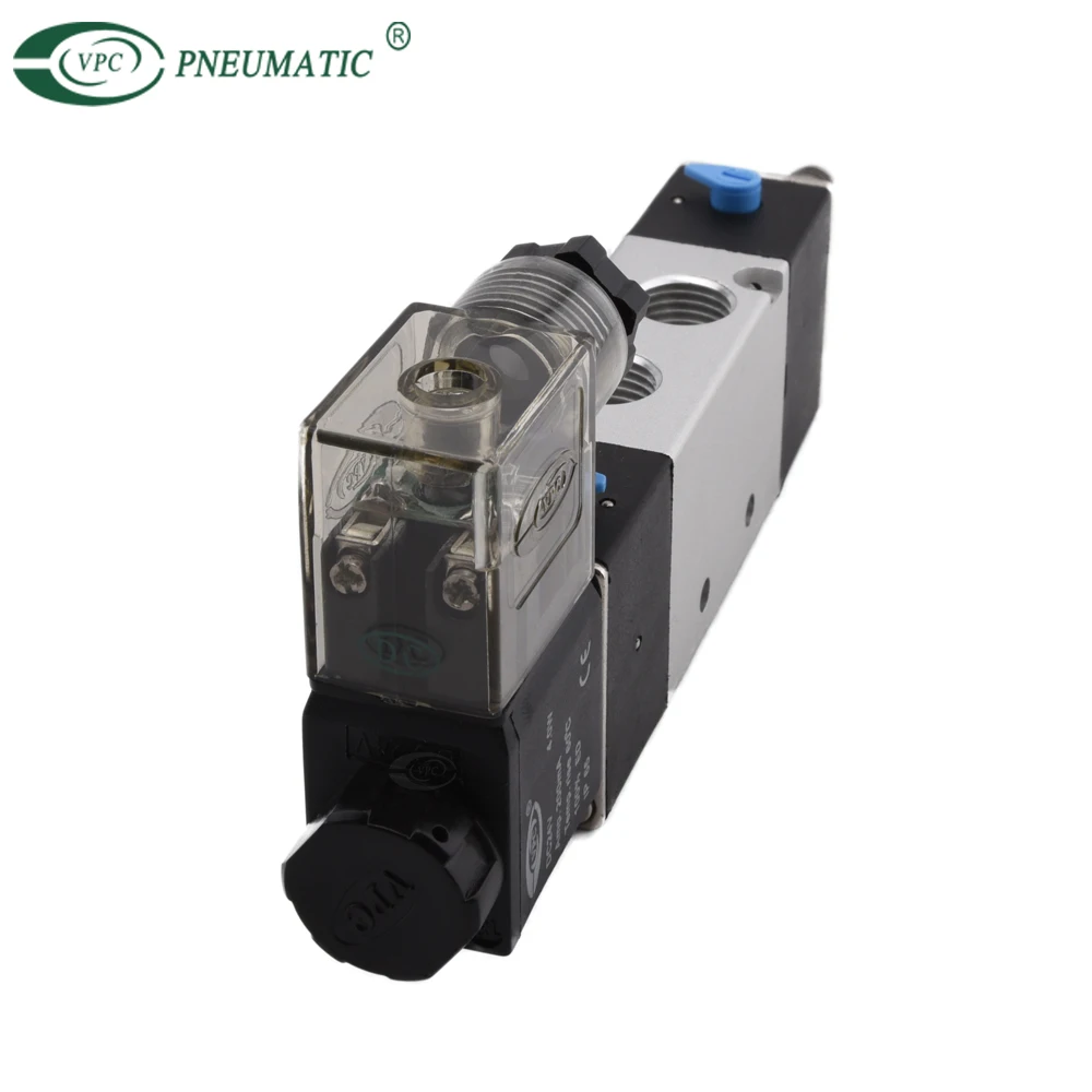 Airtac 4v220-08 double control Pneumatic air solenoid valve 24v 5/2 way solenoid valve