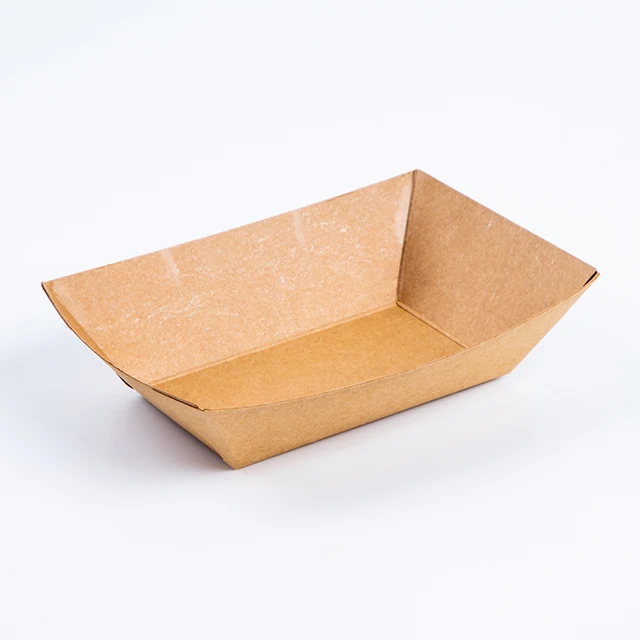 Eco Friendly Disposable Paper Food Tray for Carnivals, Fairs, Festivals, and Picnics Holds Nachos, Fries, Hot Corn Dogs and More