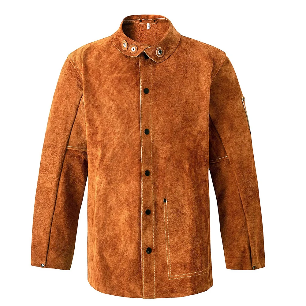 Cowhide leather Welding Jackets working clothing safety welder work clothes worker coats