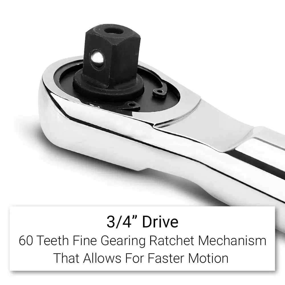 Эргономичный дизайн 27 шт., 12 точек, привод 3/4 дюйма, метрическая и АФ-розетка, удлиняемый стержень с портативным сверхпрочным чехлом
