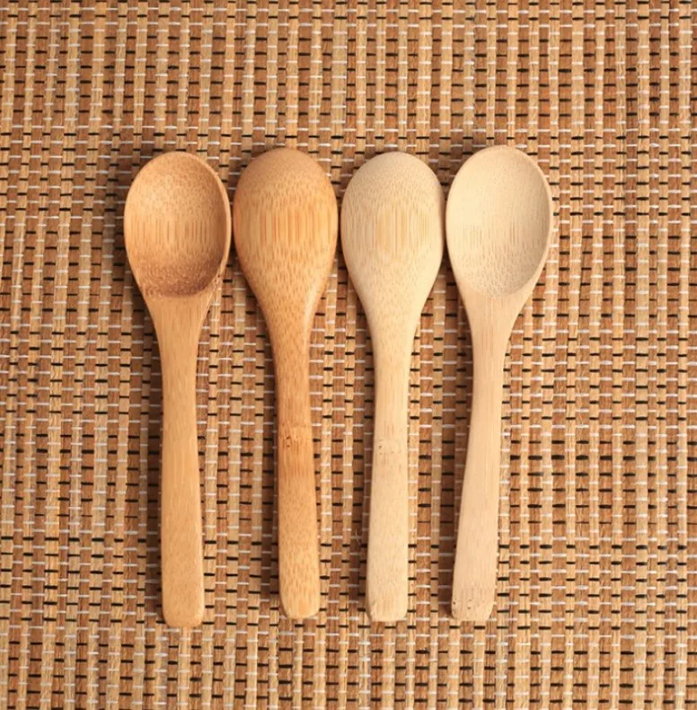 100% Eco Friendly Natural Bamboo Spoon, small baby children spoon