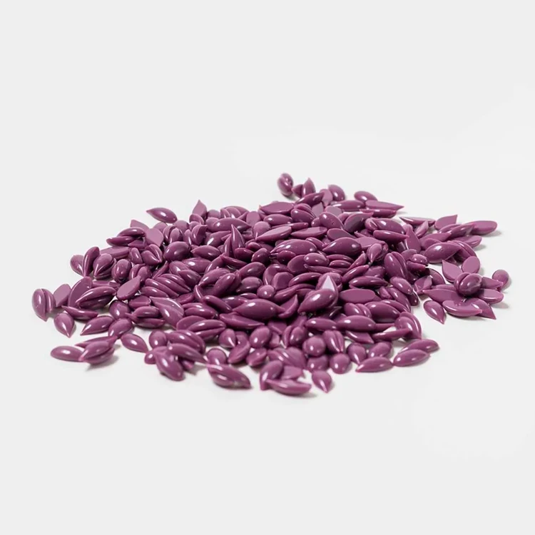 Creamy aromatic hot film wax in granules Plum 0,5 kg medium thickness with a light fruity aroma, beauty