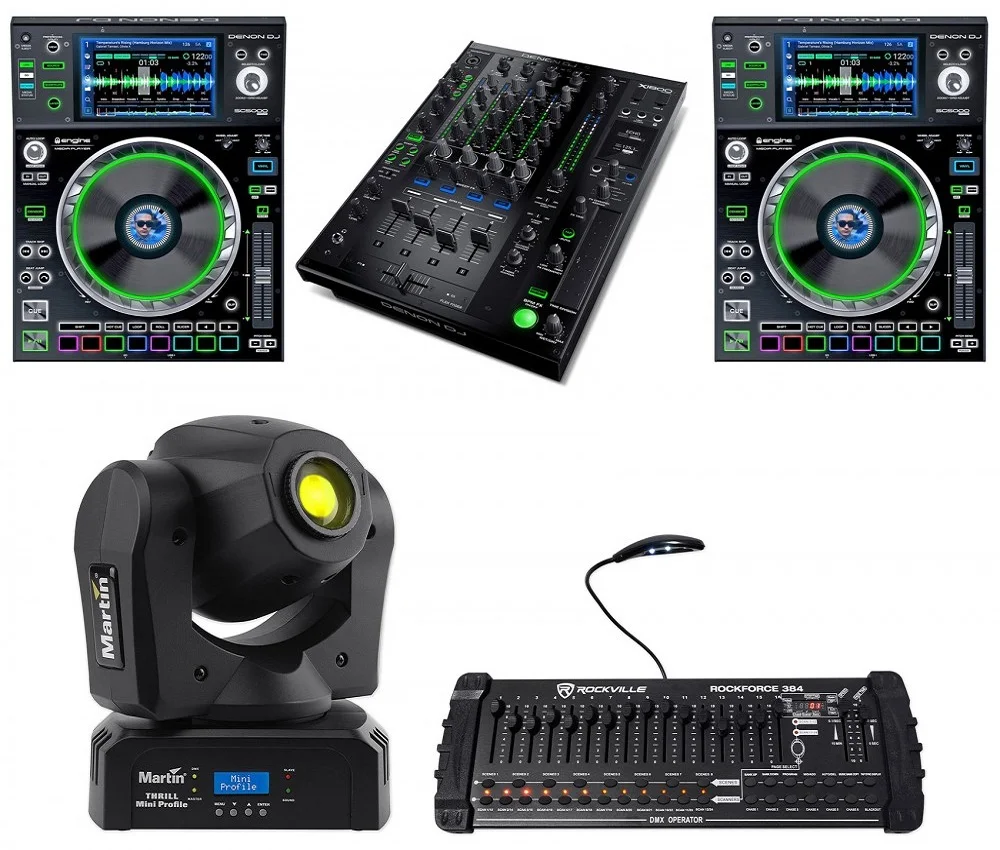 New Denon SC5000M Prime DJ Media Player X1800 Prime DJ Mixer