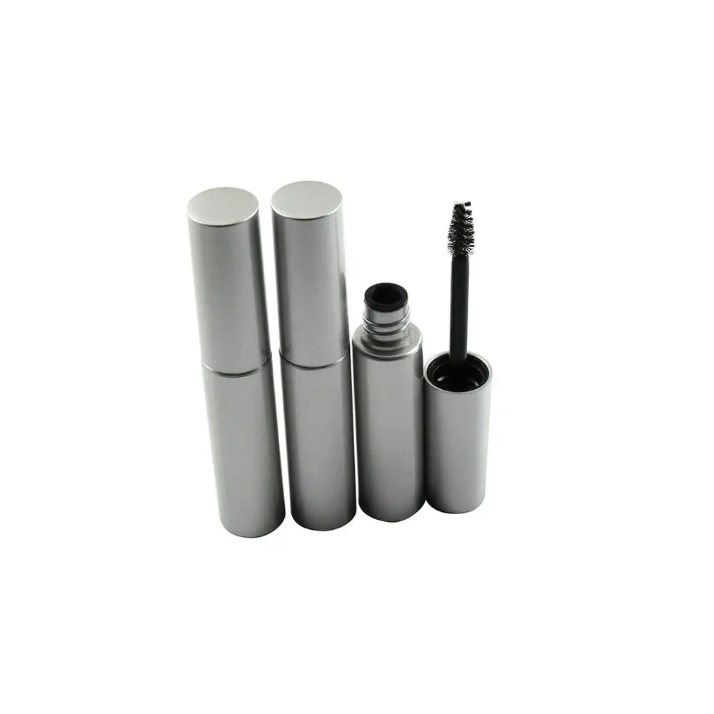 
Free shipping MOQ 500pcs TM-M6621 8ml matte silver round mascara bottle eye lash maker 