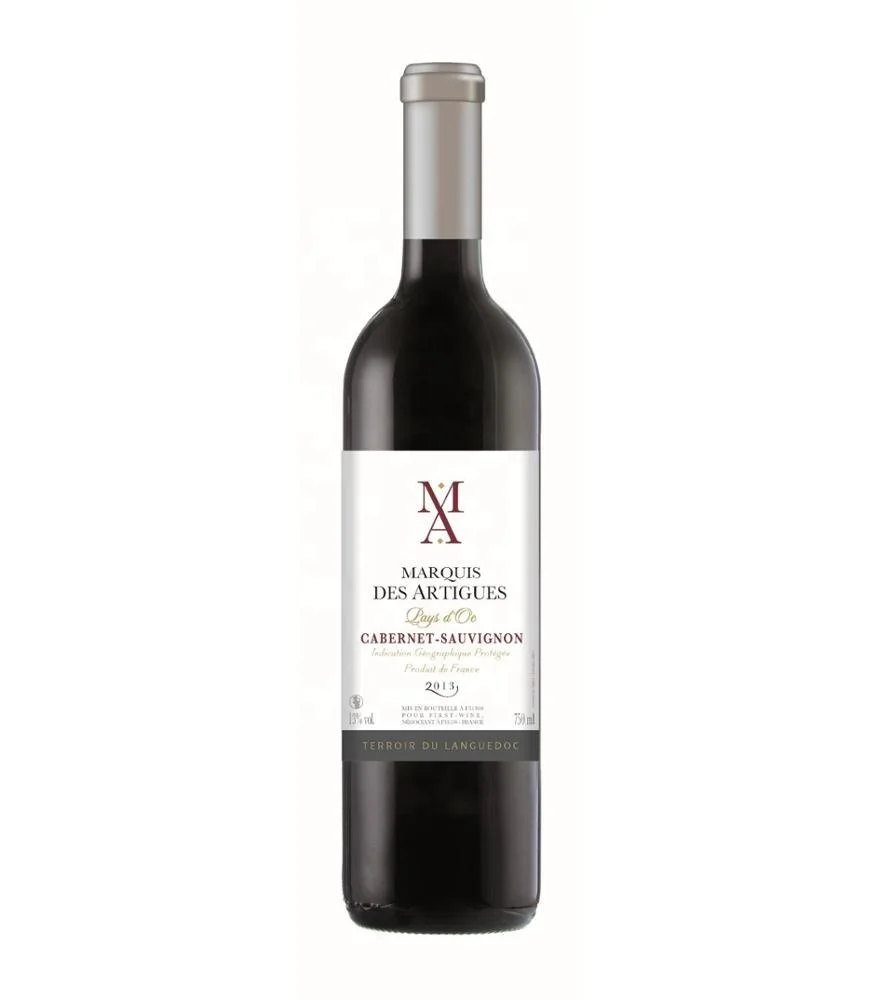  Красное вино Marquis des Artigues Cabernet Sauvignon высокое качество красное из Франции