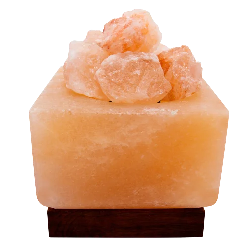 OEM квадратная соляная лампа с чашей Гималайская изготовленная Соляная