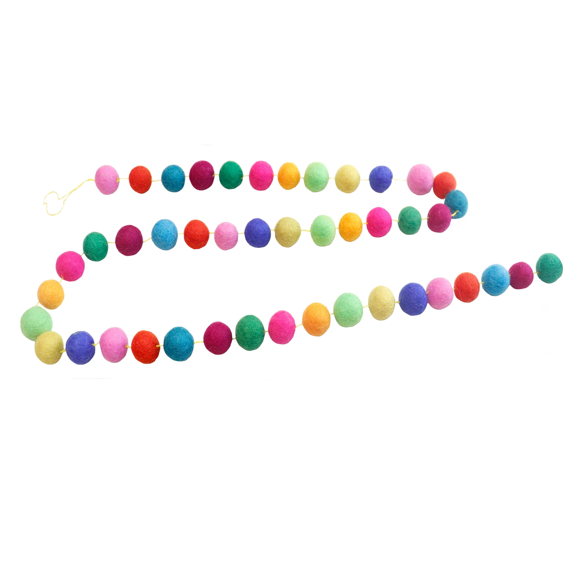 Felt ball garland - 150 cm