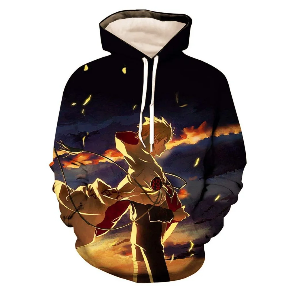 
Fashion Naruto 3D print Hoodies Men Sweatshirt Boys Tracksuit Anime Hoodies 