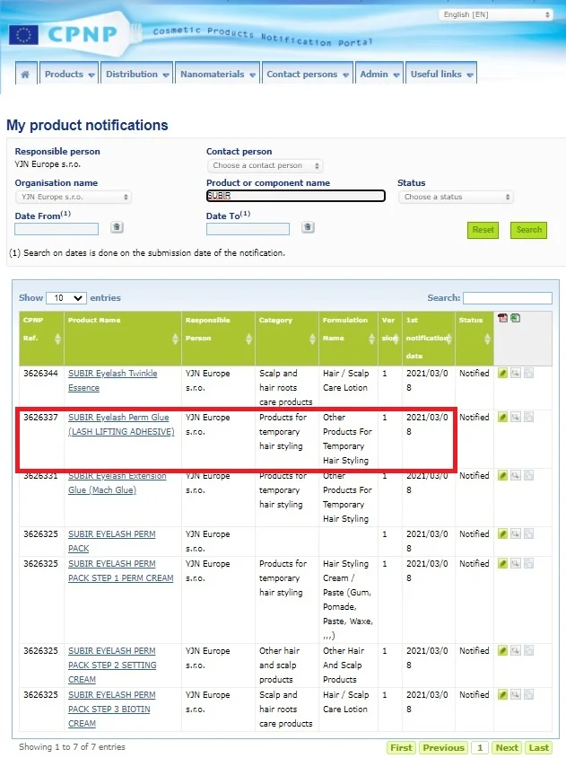 CPNP Korea 10ml High Viscosity Fast Drying Eyelash Lift Adhesive Private Label DIY Extension Glue Remover Low Fume Stimulus-Free