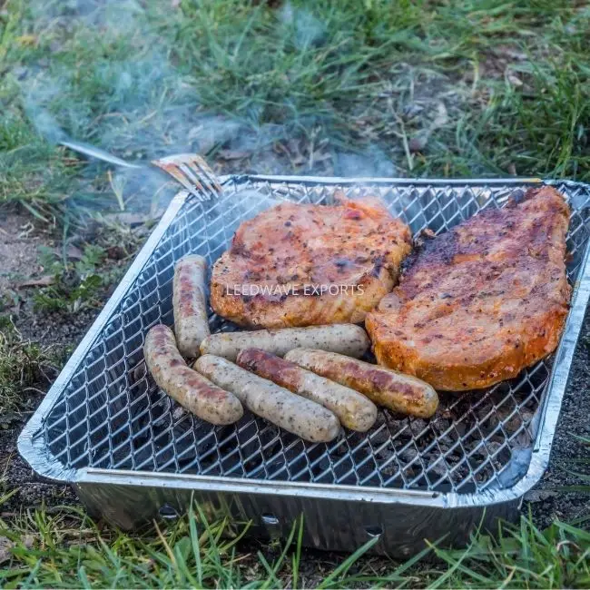 
How to make BBQ / Barbecue Portable Mini Instant grill disposable aluminium pan foil from Wholesale Factory 