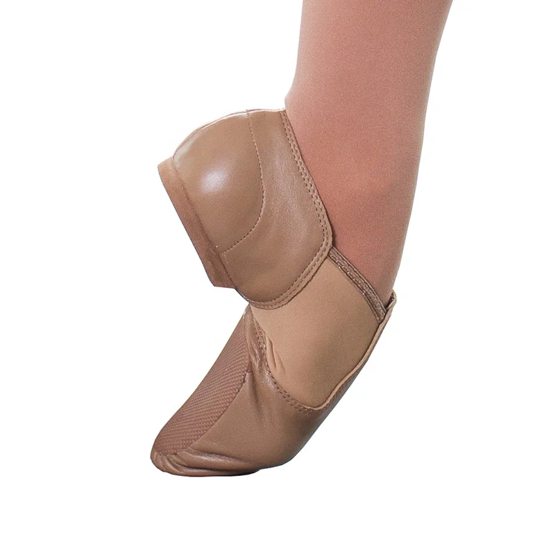 Professional leather sneakers jazz dancing shoe	Professional split sole leather jazz dance shoes