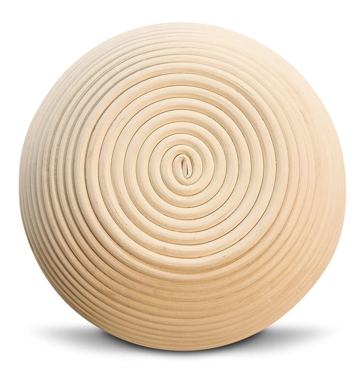 Natural Handmade 9 10 inch Round Baneton Bread Proofing Basket Set Rattan Bread Basket with Linen Cloth