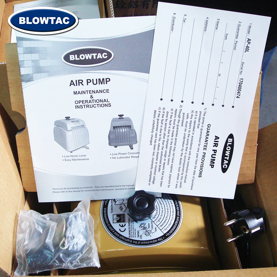 Blowtac AP-40L Ul Ce Rohs 40 литров 24 В Dc воздушный насос