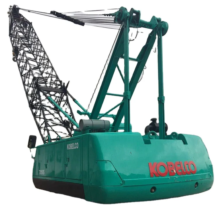 JAPAN ORIGINAL 50 TON USED KOBELCO CRAWLER CRANE 7055