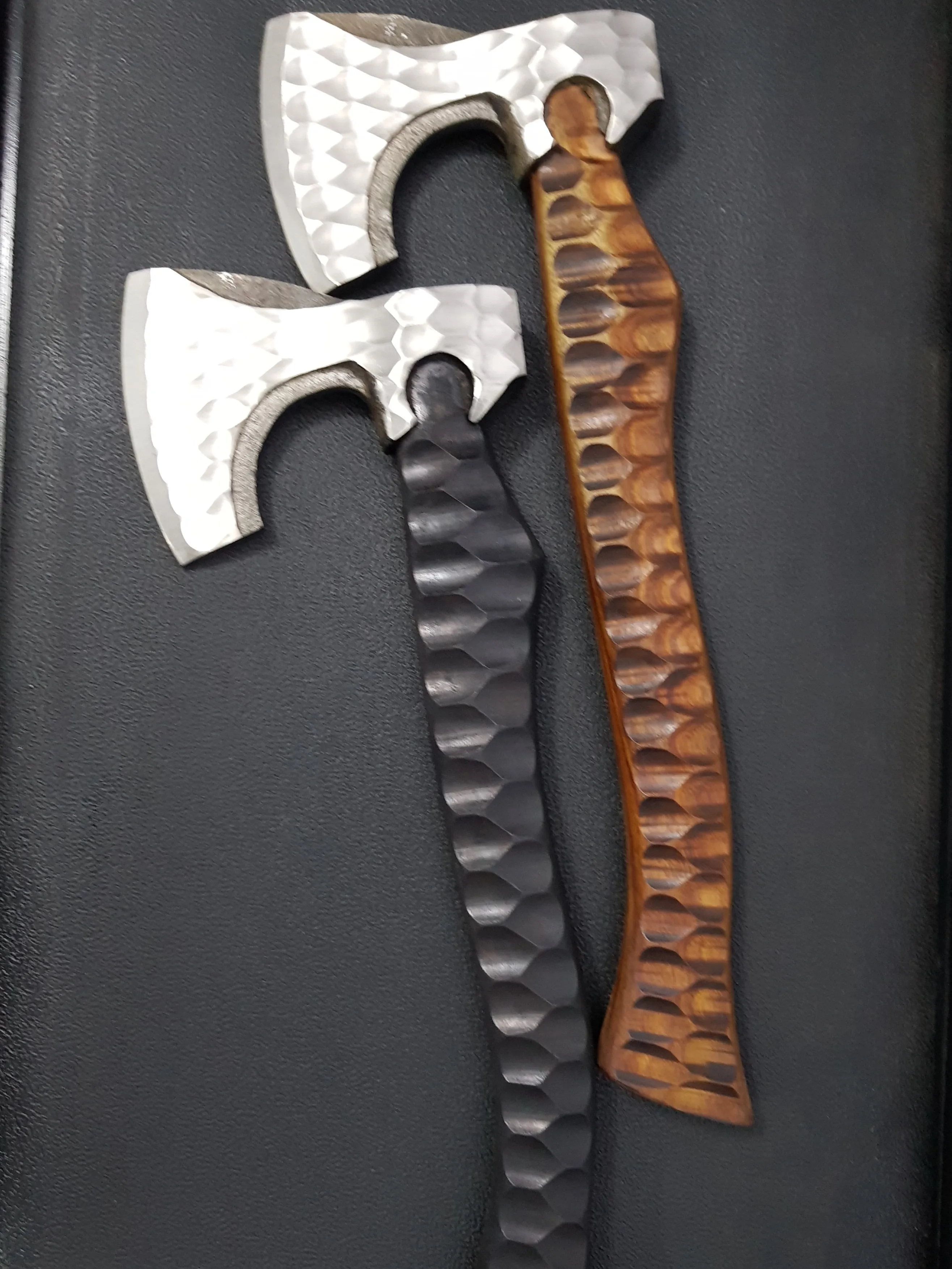 
Custom Hand Forged stainless steel Engraved Head Axe with Engraved Handle 